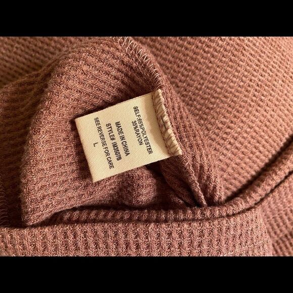 CUTE LACE AND THERMAL FABRIC BLOUSE - Picture 5 of 6